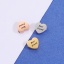 Immagine di Ecologico 304 Acciaio Inossidabile Perline per la Creazione di Gioielli con Ciondoli Fai-da-te Cuore Multicolore Lettere " Best Friend " Specchio 8mm x 7.5mm, Buco: Circa 1.8mm, 1 Pz
