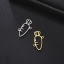 Picture of 304 Stainless Steel Connectors Charms Pendants Multicolor Carrot 19mm x 18.5mm