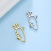 Immagine di 304 Acciaio Inossidabile Pendenti Charms Connettori Carota Multicolore 19mm x 18.5mm, 1 Pz