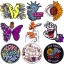Picture of Polyester Embroidery Iron On Patches Appliques (With Glue Back) DIY Sewing Craft Clothing Decoration Multicolor Butterfly Animal 1 Piece