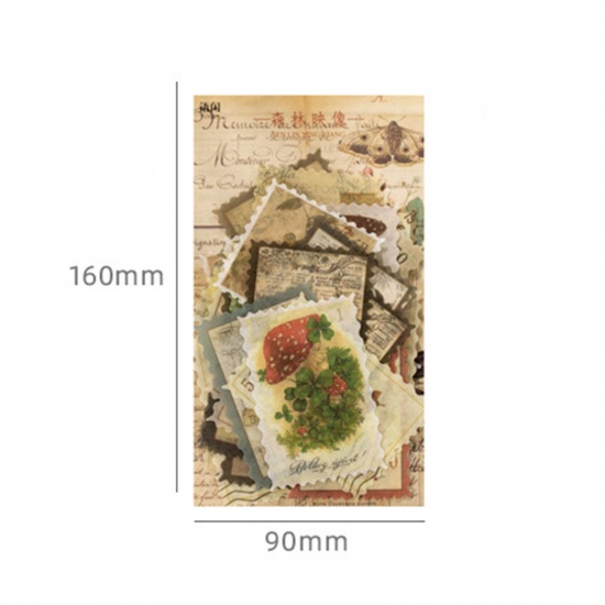 Immagine di Carta Retrò DIY Decorazione Di Scrapbook Adesivi Multicolore Francobollo 16cm x 9cm, 1 Serie