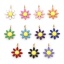 Image de Breloques en 304 Acier Inoxydable Collection Végétale Doré Fleurs Émail Double Face 10mm x 7mm , 10 Pcs