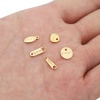 Picture of 304 Stainless Steel Charms Extender Chain Ends For Necklace Bracelet Jewelry Making Geometric 20 PCs
