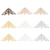 Picture of Brass Filigree Stamping Embellishments Triangle Fleur-De-Lis Multicolor 28mm x 16mm
