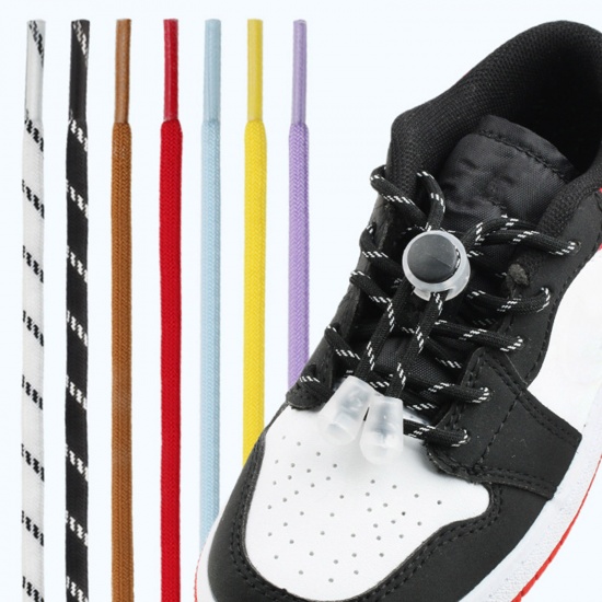 Immagine di Poliestere & Plastica Lacci delle Scarpe Lacci delle Scarpe da Ginnastica Tondo Multicolore 100cm , 1 Serie