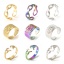 Immagine di Ecologico 304 Acciaio Inossidabile Aperto Anello Multicolore 2 Pz