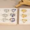 Picture of Eco-friendly 304 Stainless Steel Open Rings Multicolor