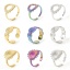 Immagine di Ecologico 304 Acciaio Inossidabile Aperto Anello Multicolore 2 Pz