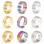 Immagine di Ecologico 304 Acciaio Inossidabile Aperto Anello Multicolore 2 Pz