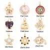 Picture of Brass Charms Gold Plated Gold Plated Pentagram Star Jesus