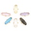 Picture of Brass Connectors Charms Pendants Gold Plated Oval Multicolour Cubic Zirconia 21mm x 11.5mm