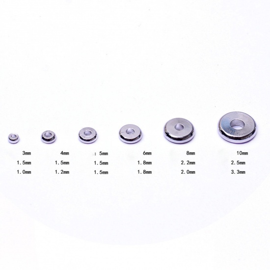 Picture of Brass Spacer Beads For DIY Charm Jewelry Making Multicolor Wheel                                                                                                                                                                                              