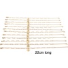 Picture of 1 Piece Vacuum Plating 304 Stainless Steel Simple Paperclip Chain Anklet 18K Gold Plated With Lobster Claw Clasp And Extender Chain Round Initial Alphabet/ Capital Letter Message " A-Z " 22cm(8 5/8") long