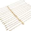 Picture of 1 Piece Vacuum Plating 304 Stainless Steel Simple Paperclip Chain Anklet 18K Gold Plated With Lobster Claw Clasp And Extender Chain Round Initial Alphabet/ Capital Letter Message " A-Z " 22cm(8 5/8") long