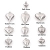 Picture of Eco-friendly 304 Stainless Steel Charms Silver Tone Heart 3D