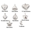 Picture of Eco-friendly 304 Stainless Steel Charms Silver Tone Pentagram Star 3D