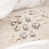 Picture of Eco-friendly 304 Stainless Steel Charms Silver Tone Pentagram Star 3D