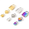 Picture of Eco-friendly Vacuum Plating 304 Stainless Steel Charms Multicolor Lock