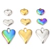 Picture of Eco-friendly Vacuum Plating 304 Stainless Steel Valentine's Day Pendants Multicolor Heart