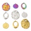 Picture of Eco-friendly Vacuum Plating 304 Stainless Steel Pendants Multicolor Round Oval