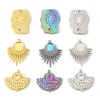 Picture of Eco-friendly Vacuum Plating 304 Stainless Steel Charms Multicolor Geometric