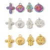 Picture of Eco-friendly Vacuum Plating 304 Stainless Steel Religious Charms Multicolor Cross Hamsa Symbol Hand