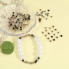 Immagine di Ecologico 201 Acciaio Inossidabile Perline per la Creazione di Gioielli con Ciondoli Fai-da-te Tondo Multicolore Polvere di Stelle 4mm Dia., 10 Pz