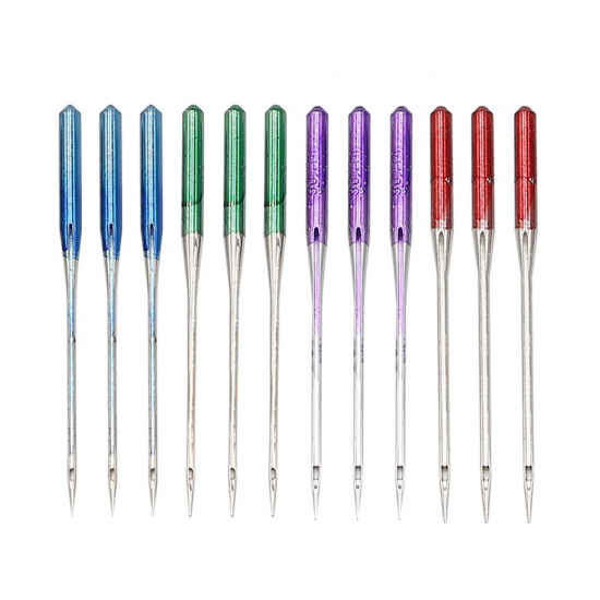Picture of Alloy Sewing Stretch Cloth Machine Anti-jump Needles Multicolor 3.8cm(1 4/8") long