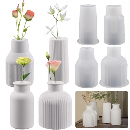 Picture of Silicone Resin Mold For Home Decoration DIY Making Vase Transparent Clear