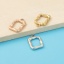 Immagine di Ecologico 304 Acciaio Inossidabile Serie Geometry Charms Rettangolo Multicolore 21mm x 14mm, 3 Pz