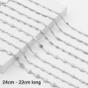 Picture of Eco-friendly 304 Stainless Steel Link Chain Anklet Silver Tone Geometric 24cm - 22cm long