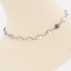 Picture of Eco-friendly 304 Stainless Steel Link Chain Anklet Silver Tone Geometric 24cm - 22cm long