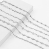 Picture of Eco-friendly 304 Stainless Steel Link Chain Anklet Silver Tone Leaf Lightning 24cm - 22cm long