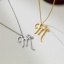 Immagine di Ecologico 304 Acciaio Inossidabile Festa Della Mamma Cavo Catena Collana Multicolore Farfalla Lettere Minuscole Messaggio " M " 42cm Lunghezza, 1 Pz