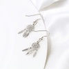 Picture of Brass Charms Real Gold Plated Dream Catcher Feather Hollow 24mm x 9mm