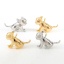 Picture of Brass Charms Real Gold Plated Cat Animal 3D 16.5mm x 11mm