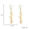 Изображение Customized Fashion Stainless Steel Name Earrings Personalized Letter Pendant, 1 Pair