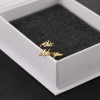 Picture of Stainless Steel Customized Name Personalized Letter Open Adjustable Rings Multicolor 1 Piece