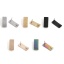 Image de Boucle d'Oreille à Tige avec Accessoires de Connecteur de Boucle en 304 Acier Inoxydable Placage Sous Vide Écologique Rectangle Multicolore Amas Stellaire 20mm x 8mm, Epaisseur de Fil: (20 gauge), 10 Pcs