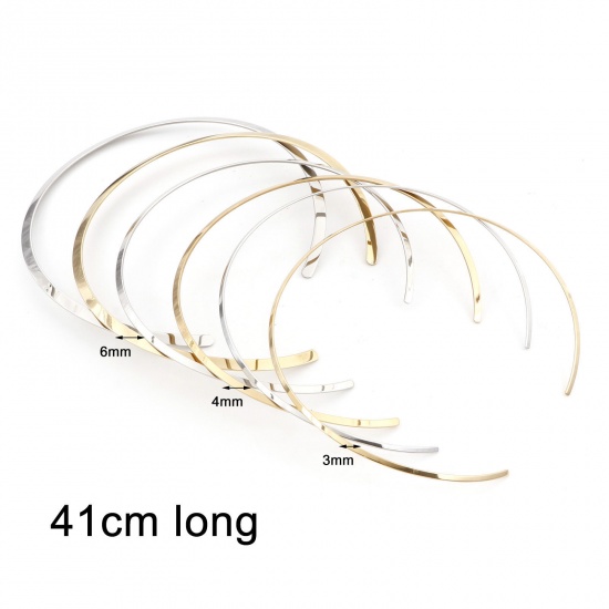 Picture of Eco-friendly 304 Stainless Steel Collar Neck Ring Necklace 41cm(16 1/8") long