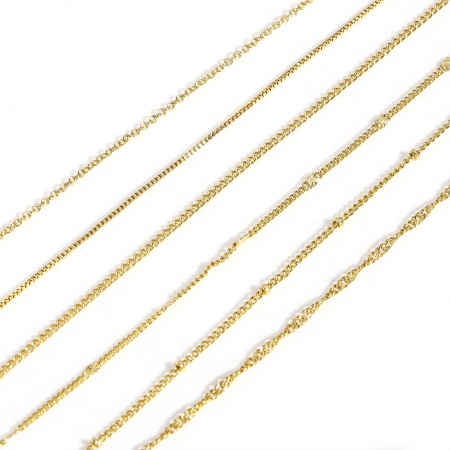 1 Unidad Respetuoso del Medio Ambiente Sencillo & Casual Sencillo Chapado en Oro de 18K Latón Cadenas Collares Para Mujeres Nueva Mamá