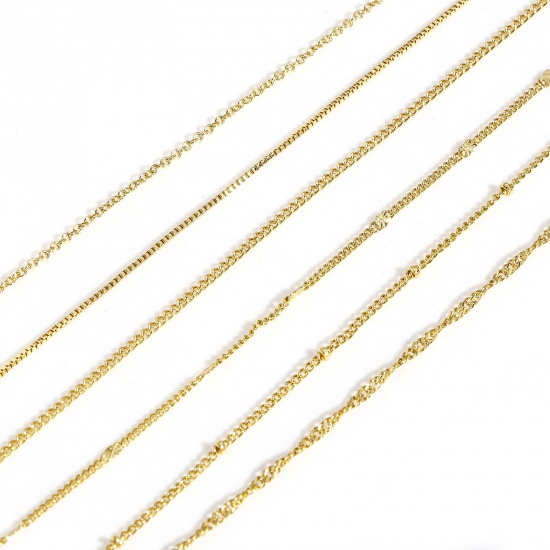 Picture of Eco-friendly Simple & Casual Simple 18K Real Gold Plated Copper Link Chain Necklace For Women New Mom