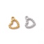 Picture of Eco-friendly 304 Stainless Steel Charms Multicolor Heart 14mm x 13mm