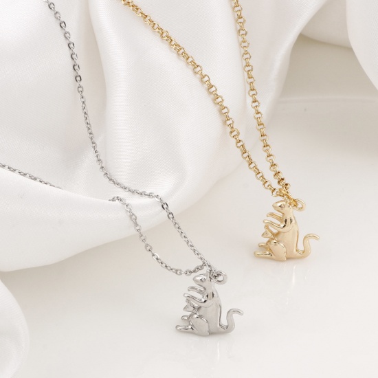 Imagen de Latón Colgantes Charms Canguro Oro Real Chapado 18mm x 16mm, 2 Unidades