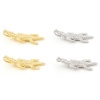 Picture of Brass Charms Real Gold Plated Crocodile Animal 3D 20mm x 20mm