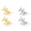 Immagine di Ottone Charms Cane Vero Oro Placcato 3D 14mm x 11mm, 2 Pz