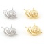 Immagine di Ottone Charms Chiocciola Vero Oro Placcato 3D 13mm x 10mm, 2 Pz