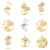 Picture of Brass Charms Real Gold Plated Flamingo 3D 15.5mm x 9mm