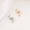 Picture of Brass Charms Real Gold Plated Flamingo 3D 15.5mm x 9mm