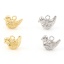 Immagine di Ottone Charms Anatra Mandarino Vero Oro Placcato 3D 10mm x 8mm, 2 Pz